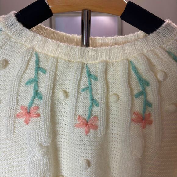 Vintage70's Star Ferry Betsy Johnson Michael Milea Collab L sweater Faiycore - Picture 2 of 9